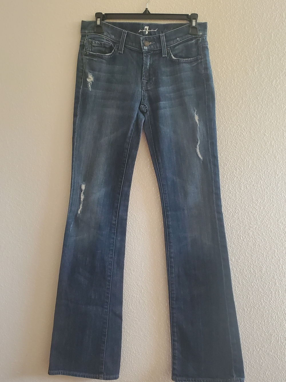 7 For All Mankind Dark Blue Bootcut Jeans Size 26